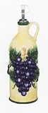 VINTAGE GRAPE Oil / Vinegar Ceramic Cork Bottle *NEW*!
