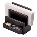 Rolodex 62535 Wood Tones Desktop Sorter with Drawer, Black