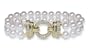 6.5x7mm AAA Quality Japanese Akoya Double Strand Bracelet - 7 inches (Omega Clasp)