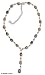 Tiger's eye necklace, 'Gumdrops' 0.4