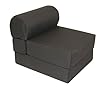 Studio Chair Sleeper Jr. Twin 28" Black Poly Cotton By Elite Furniture