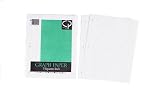 Carolina Pad Graph Filler Paper, 5 Squares per Inch, 10.5 x 8 Inches, 20 Sheets (822)