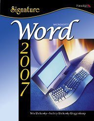 Signature Series: Microsoft Word 2007 Windows XP Version (Signature Series), RUTKOSKY, 0763830267