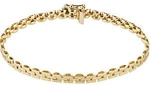 14K Yellow Gold, 07.00 Inch, Panther Chain 4.50mm , Bracelet