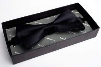 BlackNWhite - Mens Pre-Tied Polyester Bow Tie