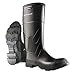 15"H Menx27;s Knee Boots, Steel Toe Type, PVC Upper Material, Black, Size 6