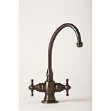 Hampton Hot and Cold Water Filtration Faucet with Cross Handle Finish: Antique Brass Hampton Hot and Cold Water Filtration Faucet with Cross Handle Finish: Antique Brass