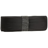 Prezzo Ruched Jeweled Clutch