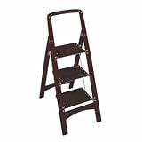 Cosco Rockford 11255MGY1 Wood Step Stool, 3-Step, Mahogany