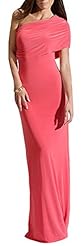 One Shoulder Wrap Pleated Bodycon Dress/Party Dress/Tunic/Maxi Dress 