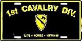 US Army 1st Cavalry Division License Plate