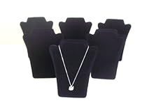 6 Black Velvet Necklace Pendant Easel Jewelry Showcase Display 8 