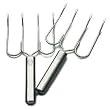 RSVP Endurance Stainless Steel Turkey Lifter, Set of 2