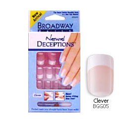 Kiss Broadway Natural Deceptions French Nail Kit, Clever - 2 Packs