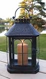 Cambridge Embossed Metal Lantern Terrarium