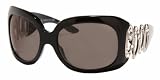 AUTHENTIC BVLGARI 8016B, 8016-B 501 87 BLACK PLASTIC SUNGLASSES WITH SWAROVSKI RHINESTONES by BVLGARI