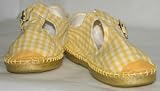 Bera Yellow Plaid Canvas Shoe