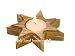 Olive Wood Bethlehem Star Candle Holder.