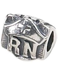 Genuine Zable (TM) Product. 925 Sterling Silver RN Nurse Hat Charm. 100% Satisfaction Guaranteed.