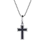 Mens Stainless Steel Cross