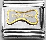 Clearly Charming Top Dog Bone Canine Dog Breed Animal Pet Italian Charm