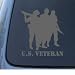 US VETERAN - Military - Vinyl Car Decal Sticker #1322 | Vinyl Color: Silver