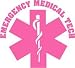 EMT Star of Life Sticker Pink