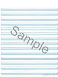 Brightlines Paper Blue Narrow 3/8 14-lines per page (3 tablets)