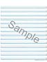Brightlines Paper Blue Narrow 3/8 14-lines per page (3 tablets)
