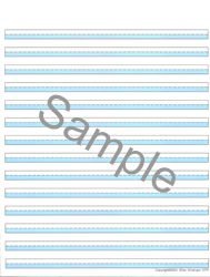 Brightlines Paper Blue Narrow 3/8 14-lines per page (3 tablets)