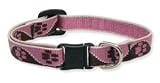 Lupine Adjustable Safety Collars for Cats - 1/2 in. x 8 in. - 12 in. - Tickled Pink