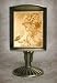 Song Bird Lithophane Mantle Stand Antique Brass