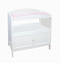 Delta Children's Products European Style Changing Table with Drawers in White
