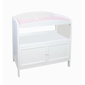 Delta Children's Products European Style Changing Table with Drawers in White