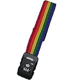 ACTUS TSAロック付キャリーケースベルト レインボー