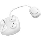Prime Wire & Cable PBFSTAP 4-Outlet Wall Tap with Foot Switch with 6-Feet Cord