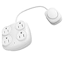 Prime Wire &amp; Cable PBFSTAP 4-Outlet Wall Tap with Foot Switch with 6-Feet Cord