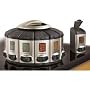 Carousel Spice Rack (Stainless Steel/Black) (5.25"H x 9" diameter)
