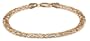 14k Yellow Gold 5mm Oval Italian Byzantine Bracelet, 7"