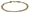 14k Yellow Gold 5mm Oval Italian Byzantine Bracelet, 7"