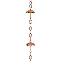Umbrella Rain Chain- Copper