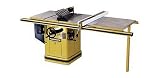 Powermatic 1660807K Model 66 10-inch Left Tilt 5 Horsepower Cabinet Saw with 50-Inch Accu-Fence, 2 Cast Iron Extension Wings,Table Board, and Legs, 460-Volt 3 Phase