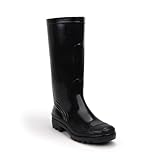 Classic Mid Calf PVC Rain Boots Black