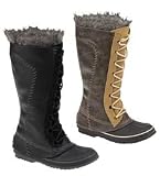 Sale Mower – Women’S Leather And Sorel Suede Cate The Great Snow Boots With Faux Fur Trim, In Black