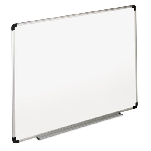 Universal 43723 Dry Erase Board, Melamine, 36 x 24, White, Black/Gray Aluminum/Plastic Frame by Universal