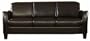 Homelegance Allen Faux Leather Contemporary Sofa, Dark Brown