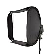 Delamax Easy Folder-Softbox 40 x 40cm mit Halterung f�r Kompaktblitzger�te - z.B. Canon Speedlite, Nikon Speedlight