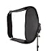 Delamax Easy Folder-Softbox 60 x 60cm con supporto per Flash compatti - z.B. Canon Speedlite, Nikon Speedlight [Importato da Germania]
