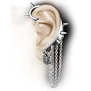 Hornet's Nest Spiked Alchemy Gothic Single Wrap Earring