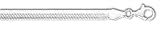 Sterling Silver 24 Inch X 5.0 mm Herringbone Necklace - Italian